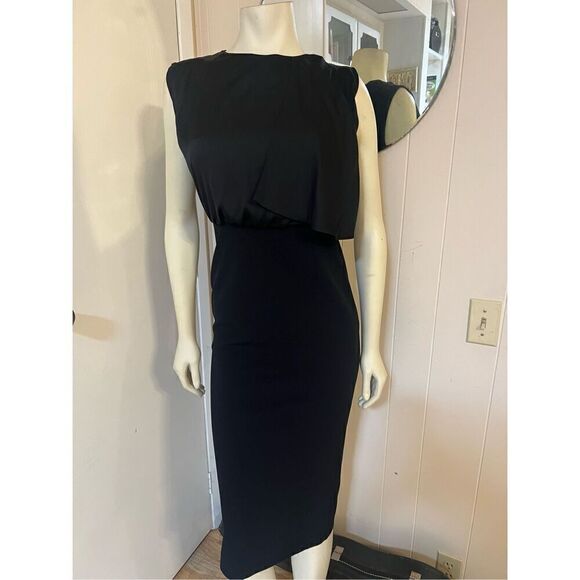 Kai-aakmann Korean designer, highend little black dress empire waist, draped bus - Picture 1 of 11